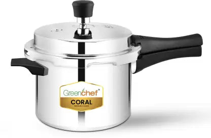 Greenchef Coral 5 L Induction Bottom Pressure Cooker  (Aluminium) Greenchef Coral 5 L Induction Bottom Pressure Cooker  (Aluminium)